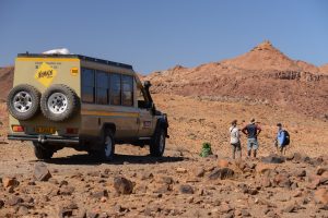 Vehicle with nomad logo